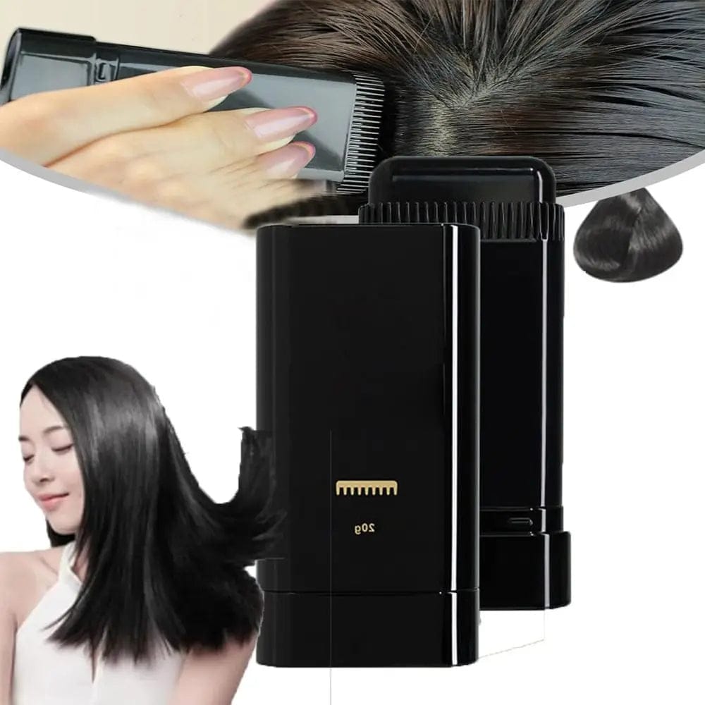 Gegemoon Hair Dye Wand — 2-in-1 Instant Hair Color Stick | White Hair Cover Karo Sirf 1 Minute Mein! | Comb + Color Together
