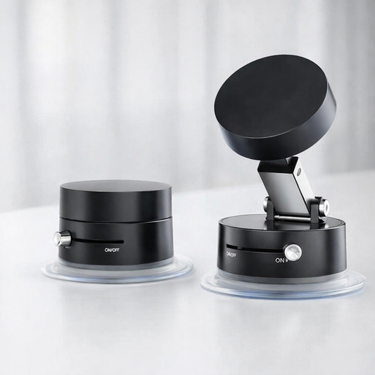 Suction cup|Premium Suction Cup Obsidian Black Multi-Angle Retractable |